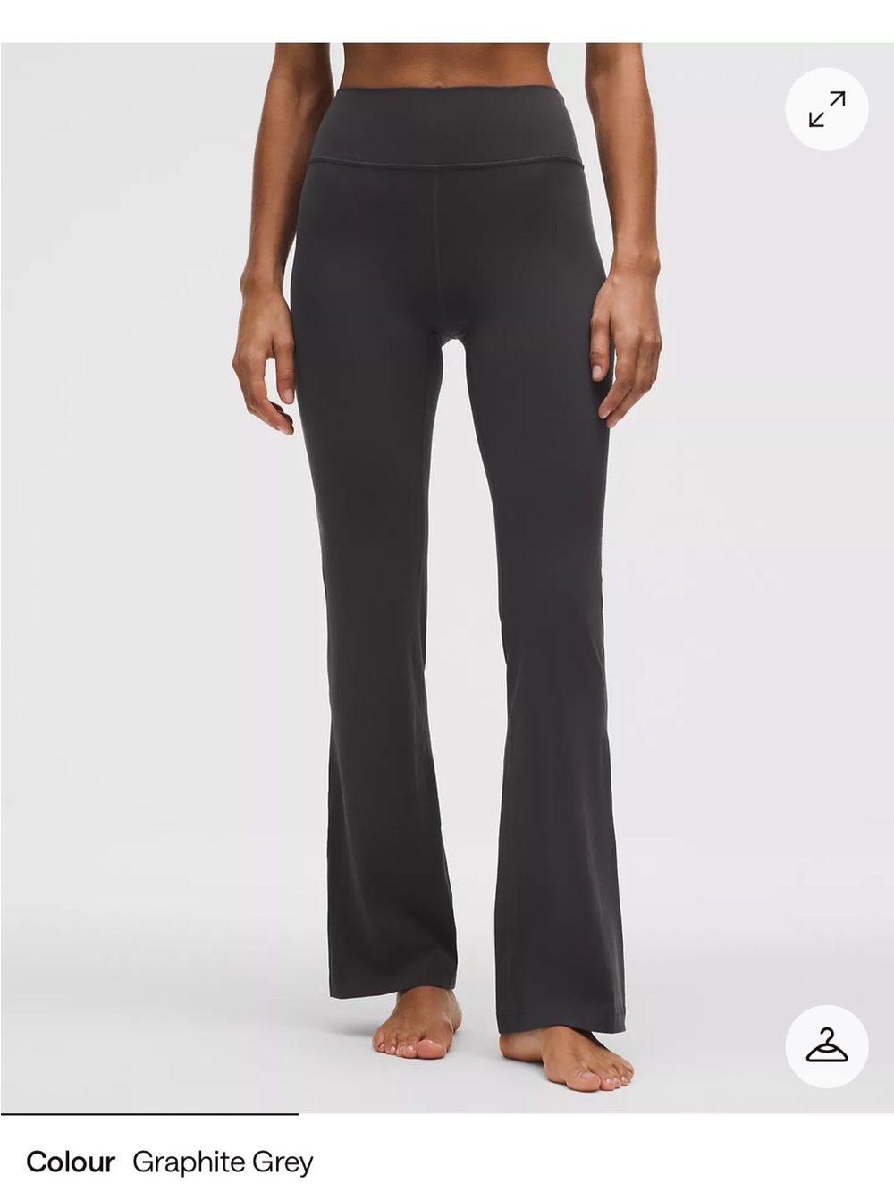 Lululemon Graphite Grey- nulu flare high waisted